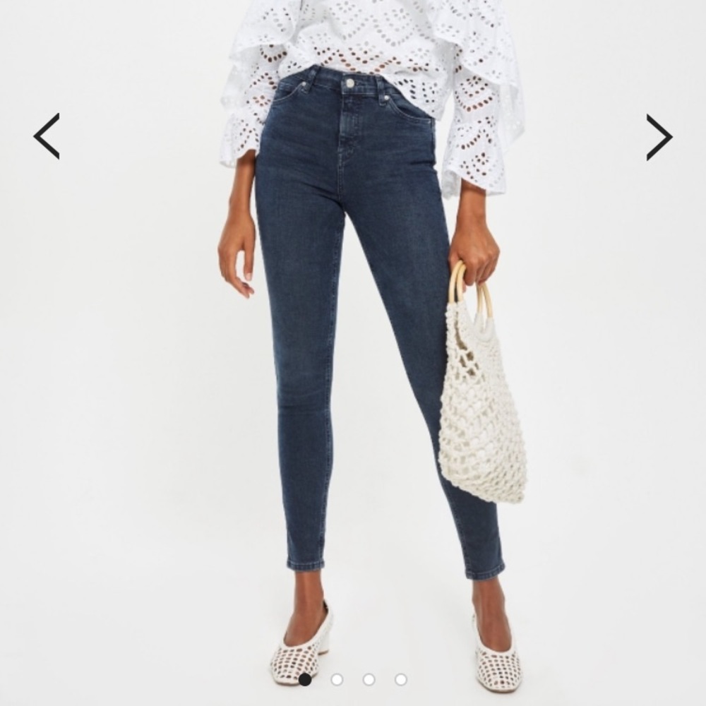 Dusty blue Jamie jeans top shop